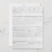 Rustige Witte Barn Gray Wood Antlers Kaart (Achterkant)