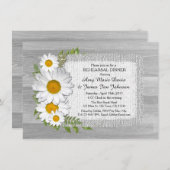 Rustige, witte daisy-repetitie nodigt daisy uit2 kaart (Voorkant / Achterkant)