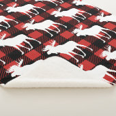 Rustige witte gans en buffelplaat sherpa deken (3/4)