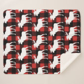 Rustige witte gans en buffelplaat sherpa deken (Voorkant (horizontaal))