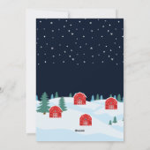 Rustige Witte Kerst Feestdagenkaart (Achterkant)