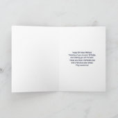 Rustige Witte Melk Jug met Flowers Birthday Kaart (Binnen)