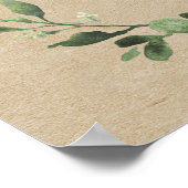 Rustige witte pompoenen baby shower, welkomstbord poster (Hoek)