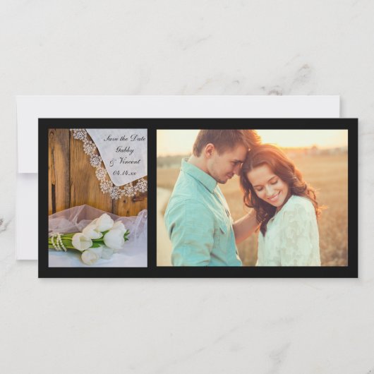 Rustige Witte Tulps Barn Wedding Save the Date (Voorkant)