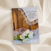 Rustige Witte Tulps Country Weddenschap Save the D Date