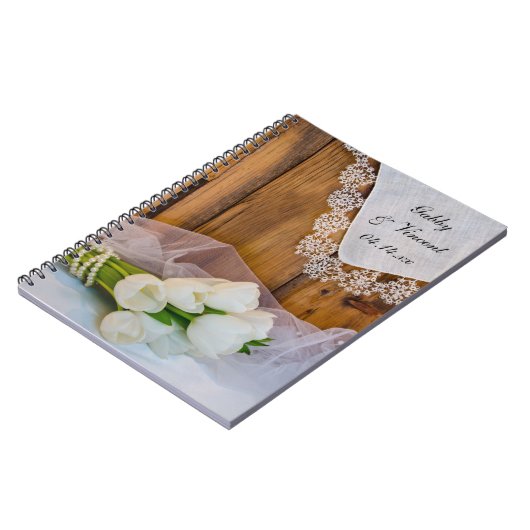 Rustige witte Tulps Land Barn Weddenschap Notitieboek