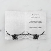 Rustige witte zwarte Westerne Koe schedel sparen d Aankondiging (Binnen)