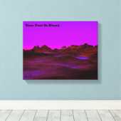 Rustige woestijnavond canvas afdruk (Insitu (Houten vloer))