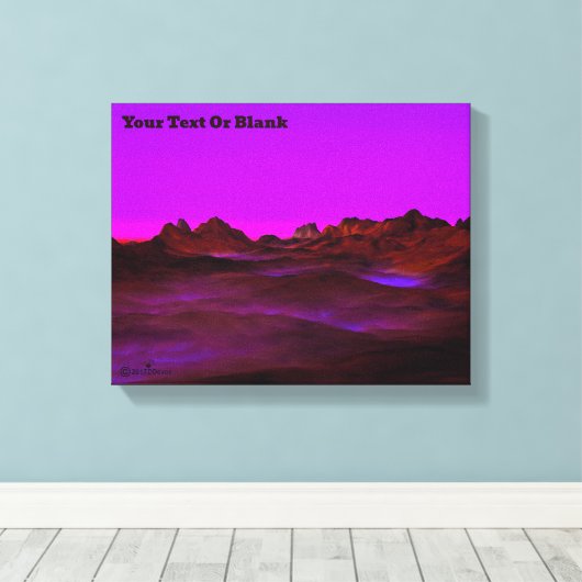 Rustige woestijnavond canvas afdruk (Insitu (Houten vloer))