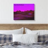 Rustige woestijnavond canvas afdruk (Insitu (Slaapkamer))