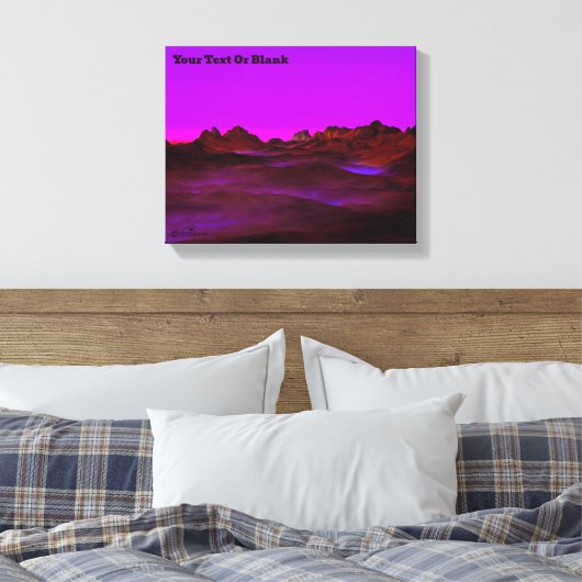 Rustige woestijnavond canvas afdruk (Insitu (Slaapkamer))