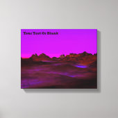 Rustige woestijnavond canvas afdruk (Voorkant)