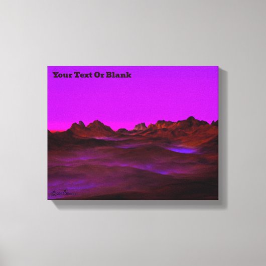 Rustige woestijnavond canvas afdruk (Voorkant)