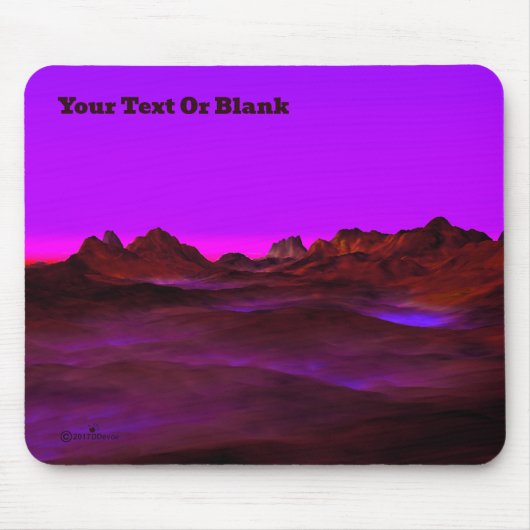 Rustige woestijnavond muismat (Voorkant)