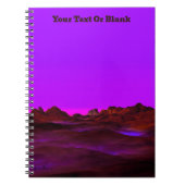 Rustige woestijnavond notitieboek (Voorkant)