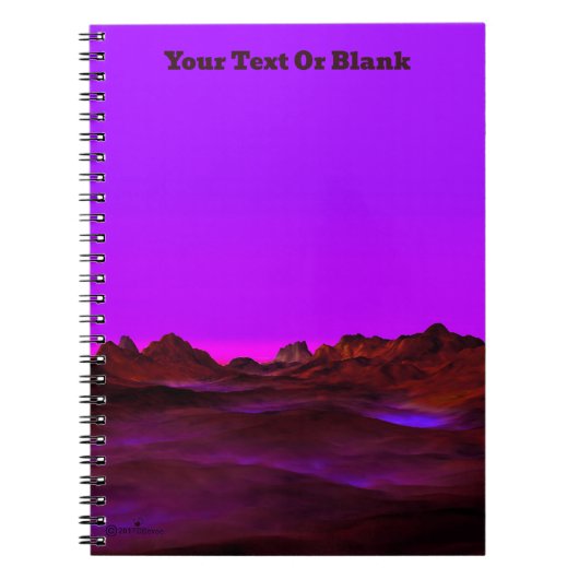 Rustige woestijnavond notitieboek (Voorkant)