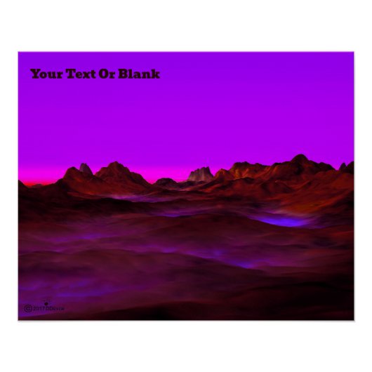 Rustige woestijnavond perfect poster (Voorkant)