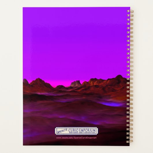 Rustige woestijnavond planner (Achterkant)