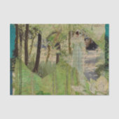 Rustige  Woman Green Texture Decoupage Tissuepapier (Voorkant)