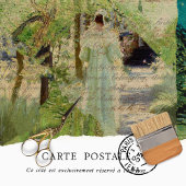 Rustige  Woman Green Texture Decoupage Tissuepapier