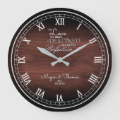 Rustige Wood - Aangepast Jubileum - Grote klok (Voorkant)