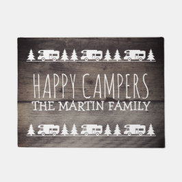 Rustige Wood Aangepaste RV Camping | Happy Campers Deurmat