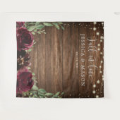 Rustige Wood Burgundy Wall Foto achtergrond Wandkleed (Voorkant (horizontaal))