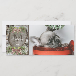 Rustige Wood Carved Heart Family Monogram mas