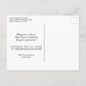 Rustige Wood Christelijk Afstuderen Bijbelversie Briefkaart (Achterkant)