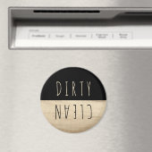 Rustige Wood Clean Dirty Kitchen Dishwasmachine Ma Magneet (Insitu (Vaatwasser))