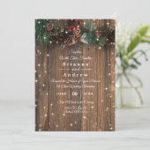 Rustige Wood Country Kerstmis Pine Garland Sparkle (Staand voorkant)
