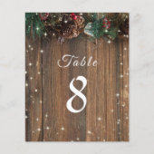 Rustige Wood Country Kerstmis Pine Garland Sparkle (Voorkant)