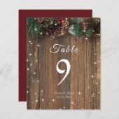 Rustige Wood Country Kerstmis Pine Garland Sparkle (Voorkant / Achterkant)