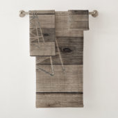 Rustige Wood Country Wind Mill Bad Handdoek (Insitu)