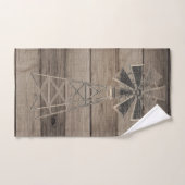 Rustige Wood Country Wind Mill Bad Handdoek (Handdoek)