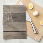 Rustige Wood Country Wind Mill Theedoek (Quarter Fold)