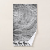 Rustige Wood die Moose Grey Bath Towel Set Bad Handdoek (Handdoek)