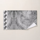 Rustige Wood die Moose Grey Bath Towel Set Bad Handdoek (Handdoek)