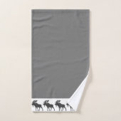 Rustige Wood die Moose Grey Bath Towel Set Bad Handdoek (Handdoek)