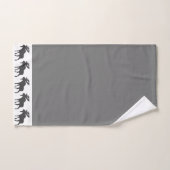 Rustige Wood die Moose Grey Bath Towel Set Bad Handdoek (Handdoek)