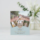 Rustige Wood gegraveerd Hart PHOTO COLLAGE BUDGET (Staand voorkant)