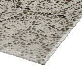Rustige Wood look en Lace Glass Cutting Board Snijplank (Hoek)