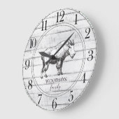 Rustige Wood Mountain Geitsnaam Grote klok (Hoek)