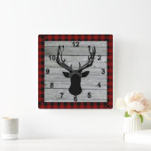 Rustige Wood Old Fashion  land Vierkante Klok (Huis)