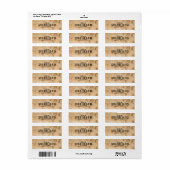 Rustige Wood Return Address Label (Full Sheet)