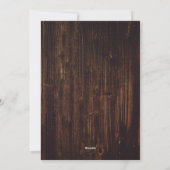 Rustige Wood Snowflake-fotokerstkaarten Feestdagenkaart (Achterkant)