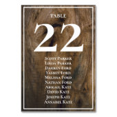 Rustige Wood Weddenschappen Kaart (Achterkant)