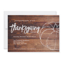 Rustige Wood Witte pompoen Thanksgiving Dinner