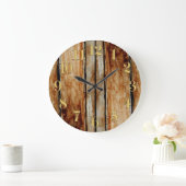 Rustige Wooden Fence Boards Effect Clock Grote Klok (Huis)
