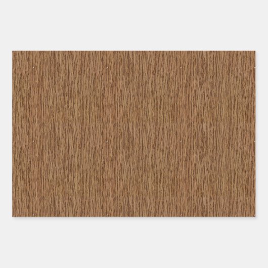 Rustige Wooden Gift Wrap - Hout Style Wrapping Pap Inpakpapier Vel (Voorkant 3)